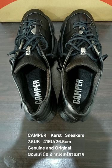CAMPER Karst Sneakers, Unisex 41EU(26.5cm) Original ของแท้ มือ 2 สภาพแทบไม่ต่างจากมือ 1, รองเท้า CAMPER หนังแท้ พื้นเต็ม ใหม่กริ๊บ สวยมาก รูปที่ 16