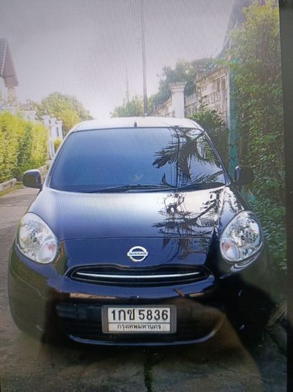 Nissan March 2012 1.2 E เบนซิน ไม่ติดแก๊ส เกียร์อัตโนมัติ ม่วง รูปที่ 3
