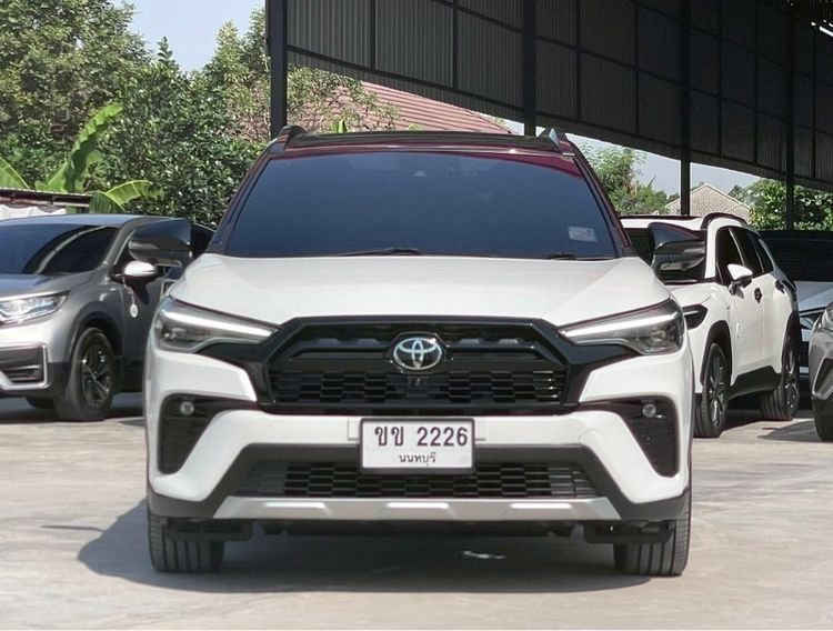 Toyota Corolla Cross 2022 1.8 Hybrid Premium Safety GR Sport Utility-car ไฮบริด ไม่ติดแก๊ส เกียร์อัตโนมัติ ขาว รูปที่ 2