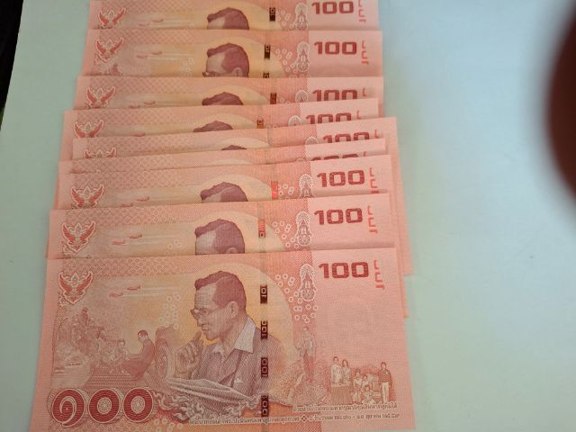 ธนบัตร 100 บาทร.9 รุ่นสุดท้ายไม่ผ่านการใข้งาน รูปที่ 2
