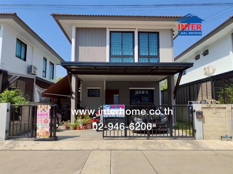 บ้านเดี่ยว 2 ชั้น 37.5 ตร.ว. หมู่บ้านฉัตรหลวง17 รังสิต-คลอง3 ใกล้ตลาดไทยสมบูรณ์ รังสิต-คลองสาม ถนนเลียบคลองสาม ถนนวิภาวดีรังสิต คลองหลวง