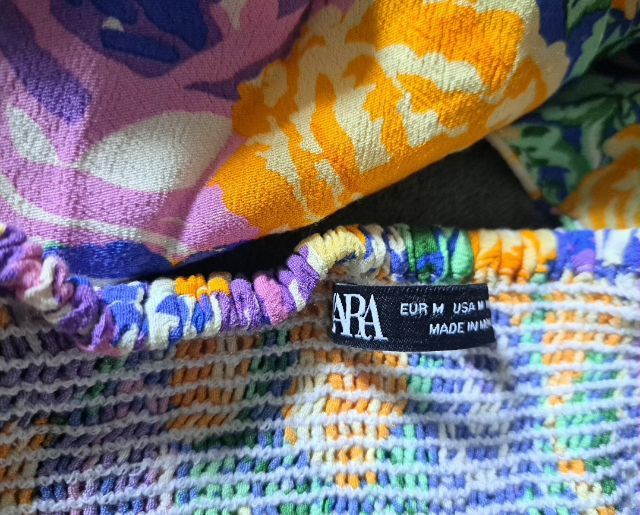 เสื้อผุกคอลายดอกสวยมากเเบร์นZARAเเท้ไซร์Mของใหม่มือ1น่ะค่ะ รูปที่ 6