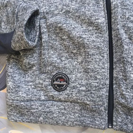 BANG BANG เสื้อฮู้ดกันหนาว วินเทจ สีเทาทูโทน บุฟลีซนุ่มพิเศษ สภาพใหม่มาก รูปที่ 8