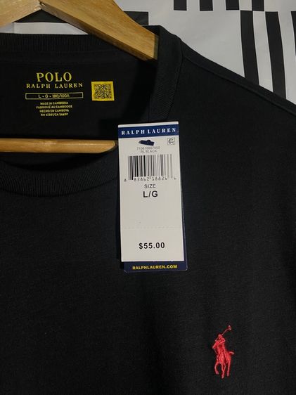 เสื้อยืด Polo Ralph สีดำ รูปที่ 4
