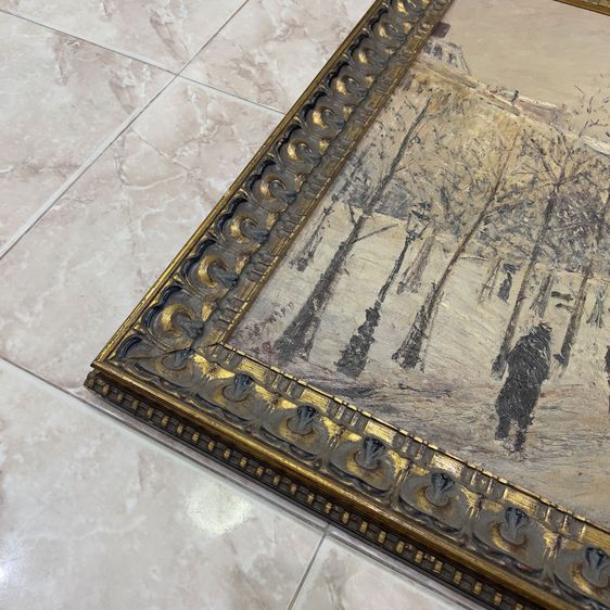 Winter Scene Painting รูปที่ 3