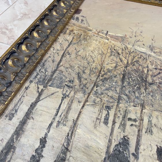 Winter Scene Painting รูปที่ 7