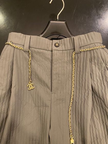 ชาแนล กางเกง พร้อมเข็มขัด ทรงสวยมากๆสภาพใหม่เอี่ยม  รูปที่ 9