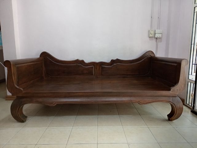 แหย่งไม้สักสีเสี้ยนดำ ขนาดประมาณ   กว้าง200  ยาว100  สูง80 รูปที่ 3