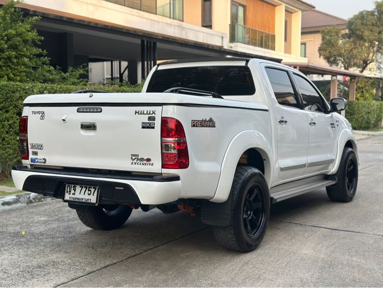Toyota Hilux Vigo 2007 2.5 Double Cab E Prerunner Pickup ดีเซล ไม่ติดแก๊ส เกียร์ธรรมดา ขาว รูปที่ 4