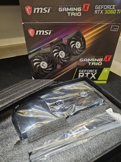 RTX 3060ti 8Gb MSI Gamming Trio 3 GeForce การ์ดจอสามใบพัด รูปที่ 3
