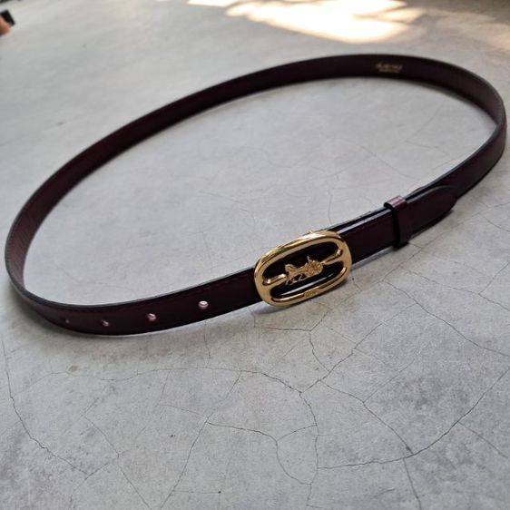 เข็มขัด Celine Burdundy made in italy สภาพสวย รูปที่ 5