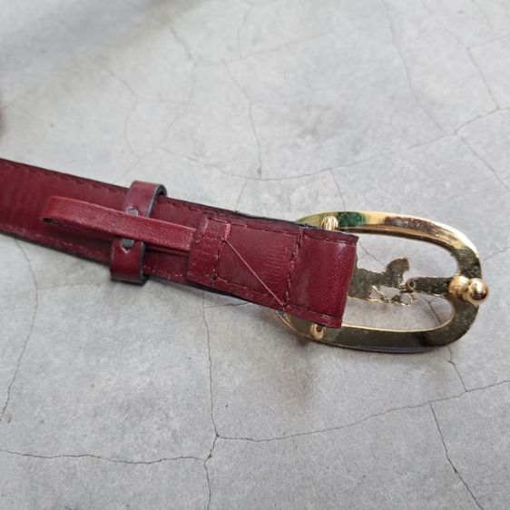 เข็มขัด Celine Burdundy made in italy สภาพสวย รูปที่ 3
