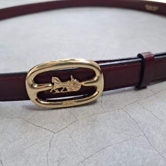 เข็มขัด Celine Burdundy made in italy สภาพสวย รูปที่ 6