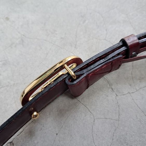 เข็มขัด Celine Burdundy made in italy สภาพสวย รูปที่ 2