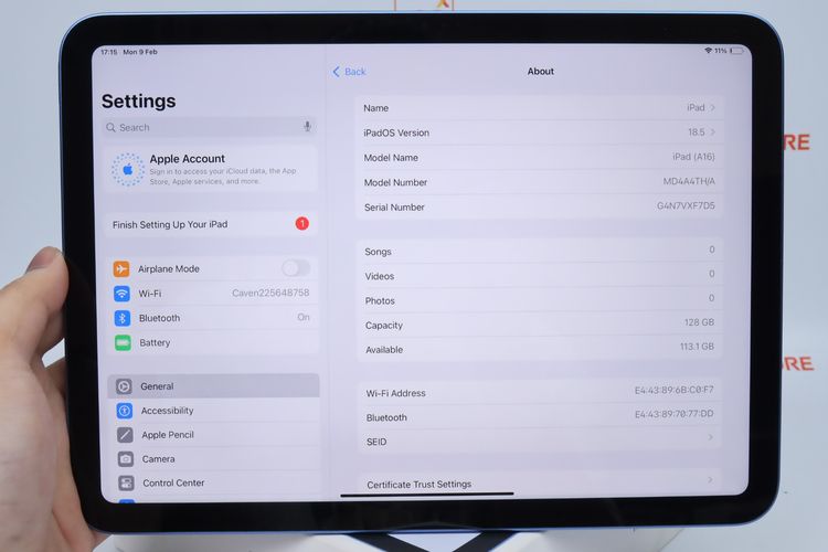 iPad Gen 11 128GB WiFi - ID26020103 รูปที่ 11