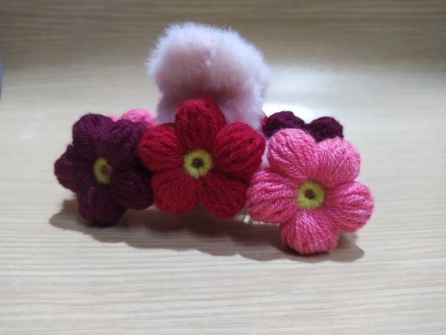 กิ๊บติดผมพัฟฟ์ดอกไม้ รูปที่ 8