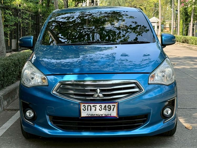 Mitsubishi Attrage 2014 1.2 GLS LTD Sedan เบนซิน เกียร์อัตโนมัติ ฟ้า รูปที่ 2