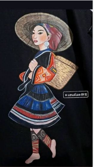 เสื้อเพ้นท์สีบาติกแฮนด์เมดหน้าหลัง รูปที่ 10