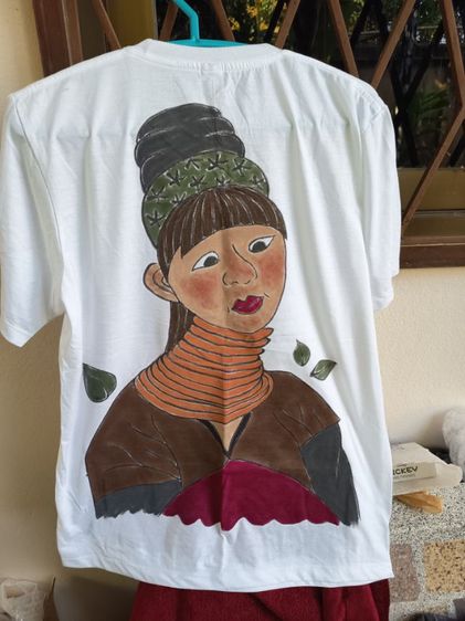 เสื้อเพ้นท์สีบาติกแฮนด์เมดหน้าหลัง รูปที่ 2