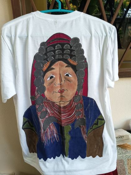 เสื้อเพ้นท์สีบาติกแฮนด์เมดหน้าหลัง รูปที่ 7