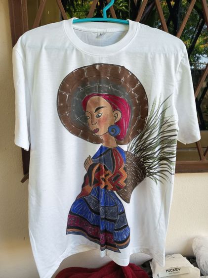 เสื้อเพ้นท์สีบาติกแฮนด์เมดหน้าหลัง รูปที่ 5