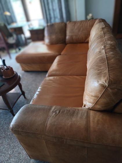 เฟอร์นิเจอร์หนังแท้มือ2 พร้อมของแถม รูปที่ 4