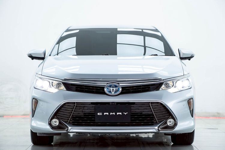 Toyota Camry 2016 2.5 HV Sedan ไฮบริด ไม่ติดแก๊ส เกียร์อัตโนมัติ เทา รูปที่ 4