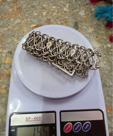 📌 เข็มขัดเก่า เงินต่ำ(ขี้หำ) ยาว 35 นิ้ว นน. 145 กรัม รูปที่ 5