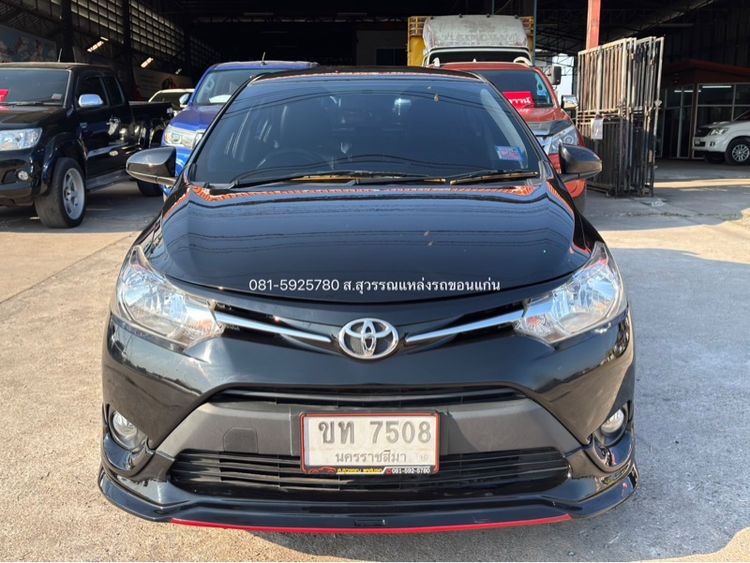 Toyota Vios 2015 1.5 J เบนซิน ไม่ติดแก๊ส เกียร์อัตโนมัติ ดำ