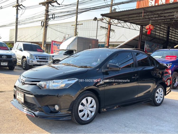Toyota Vios 2015 1.5 J เบนซิน ไม่ติดแก๊ส เกียร์อัตโนมัติ ดำ รูปที่ 2