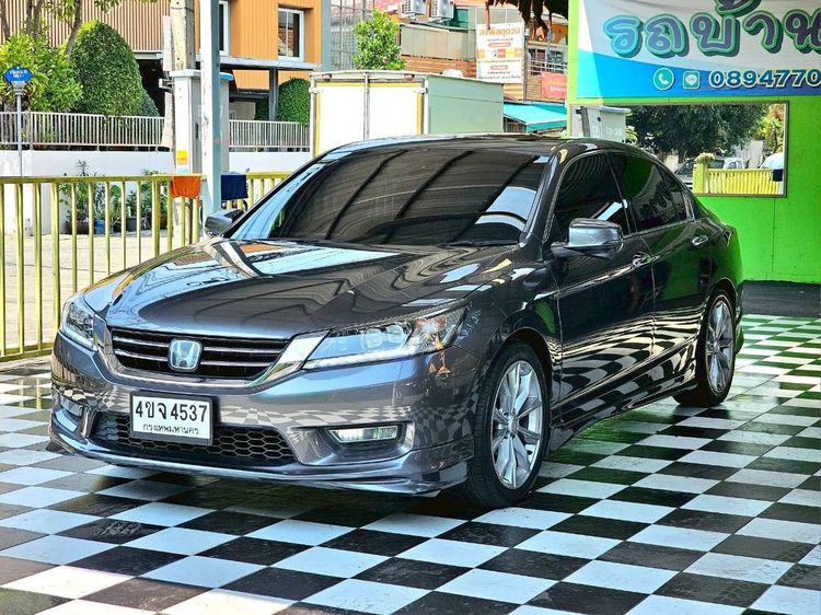 Honda Accord 2013 2.4 Tech Sedan เบนซิน ไม่ติดแก๊ส เกียร์อัตโนมัติ เทา รูปที่ 2