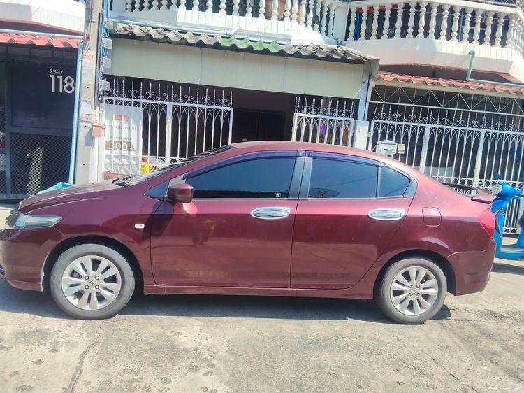 Honda City 2013 1.5 V i-VTEC Sedan เบนซิน ไม่ติดแก๊ส เกียร์อัตโนมัติ แดง