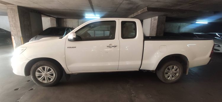 Toyota Hilux Vigo 2014 2.7 Smart Cab J Pickup ดีเซล ไม่ติดแก๊ส เกียร์ธรรมดา ขาว รูปที่ 4