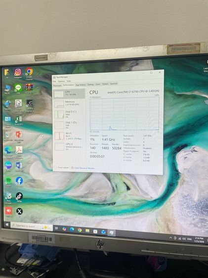 HP 280 G2 (สภาพใหม่) Intel Core i7-6700  3.20GHz GPU NVIDIA GeForce GT730 2GB  RAM 8GB DDR4 รูปที่ 8
