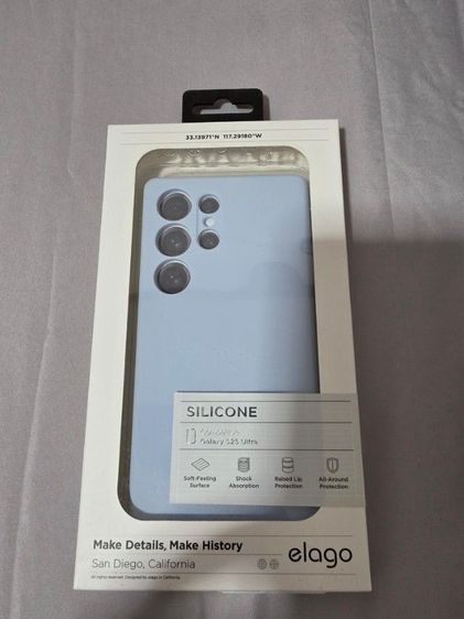 Elago Liquid Silicone Case เคส Galaxy S25 Ultra - Light Blue รูปที่ 2