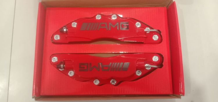 ครอบคาลิปเปอร์ ลายAMG สีแดงสดสวยใส่ได้ทุกรุ่น คู่หน้า-หลังครบชุด รูปที่ 4