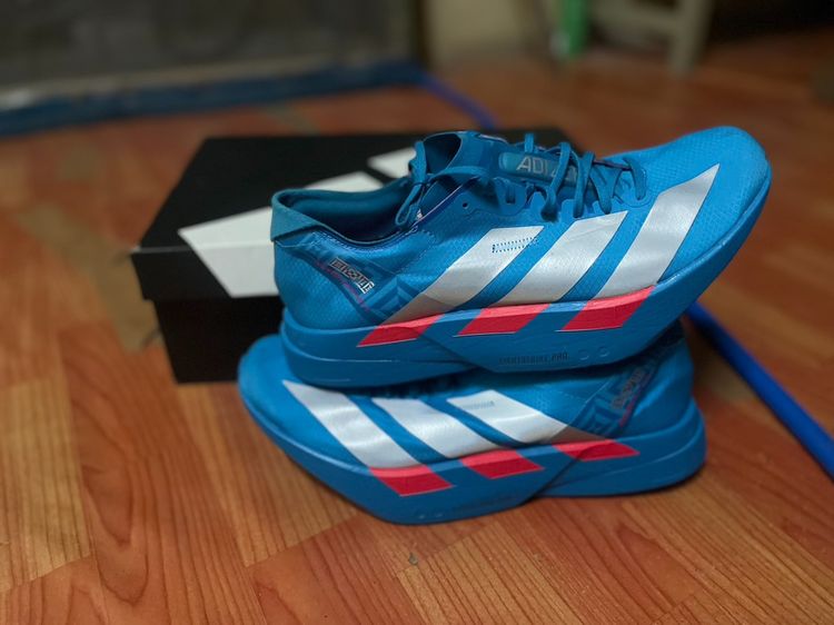 รองเท้าวิ่ง ผู้ชาย ฟ้า Adidas adizero Pro 4