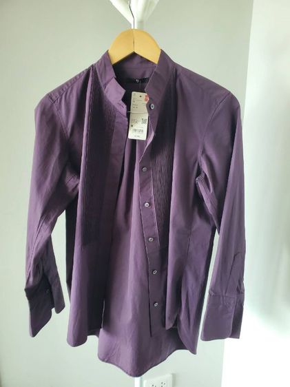  J Uniqlo Purple Shirt Women Sz M 

รอบอก 40นิ้ว รูปที่ 3