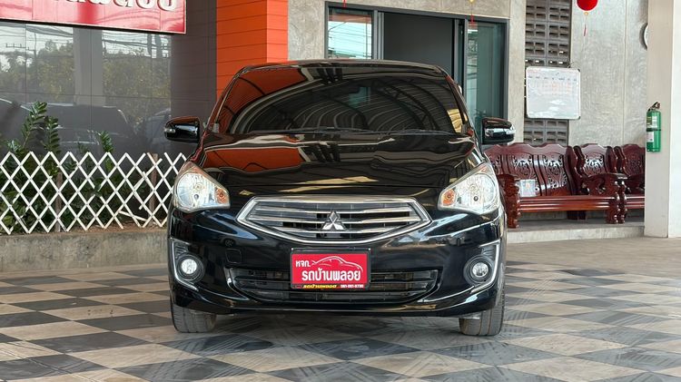 Mitsubishi Attrage 2015 1.2 GLS Limited Sedan เบนซิน ไม่ติดแก๊ส เกียร์อัตโนมัติ ดำ รูปที่ 2