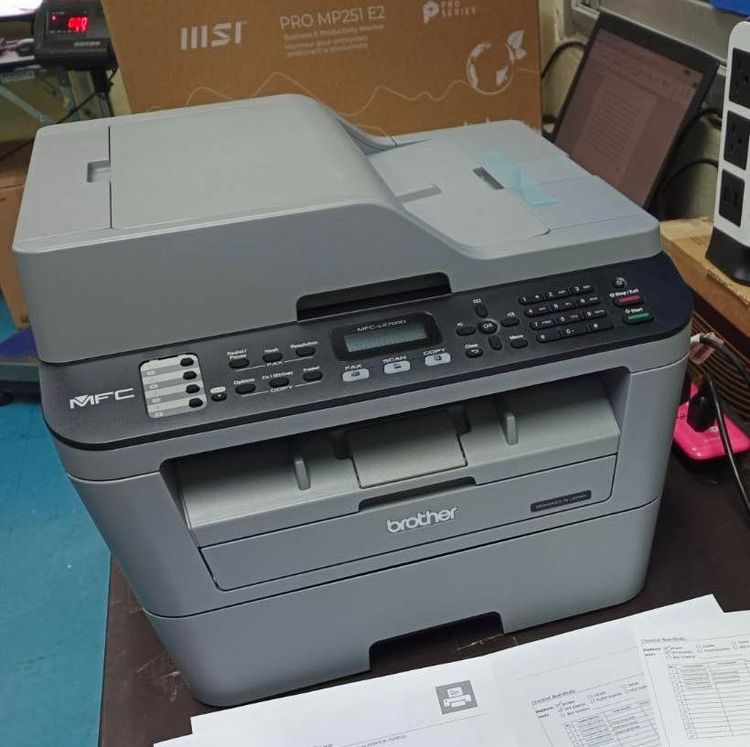 Brother พริ้นเตอร์และสแกนเนอร์ printer laser ขาวดำ