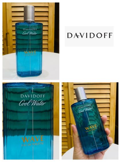 DAVIDOFF COOL WATER WAVE MEN EDT 125 ml  No box น้ำหอมแท้ น้ำหอมผู้ชาย