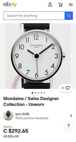 นาฬิกา Mondaine swiss made ระบบ Quartz น่ารักสำหรับสาวๆ ราคาแบ่งปันครับ รูปที่ 14