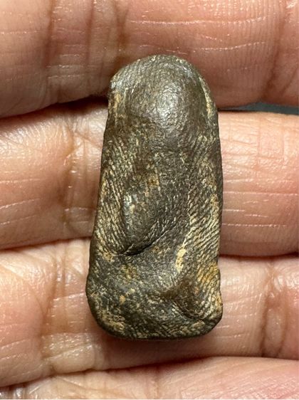 พระรอดลำพูนพิมพ์ใกญ่ เนื้อเขียวหินครก รูปที่ 2