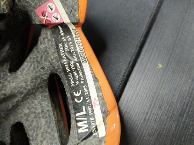 หมวกจักรยาน RANKING รุ่น R91 FEATHER สีส้ม ไซส์ M L รูปที่ 7