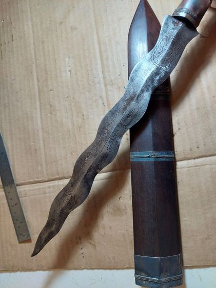 เครื่องรางกริชหลวงพ่อเดิมวัดหนองโพใบ 12 ยาวรวม 21 นิ้ว รูปที่ 9