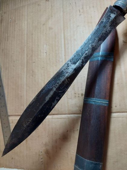 เครื่องรางพระขันลายจักนารายณ์หลวงพ่อเดิมใบ 12 ยาวรวม 21 นิ้ว รูปที่ 5