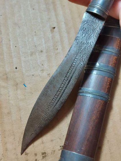 เครื่องรางมีดหมอหลวงพ่อรุ่งวัดหนองสีนวลใบ 5 นิ้วยาวรวม 10 นิ้วฝังตะกรุด รูปที่ 5