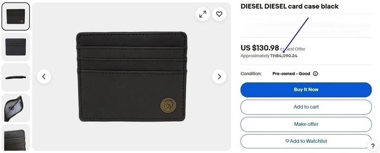 ใหม่เอี่ยม DIESEL หนังแท้ 