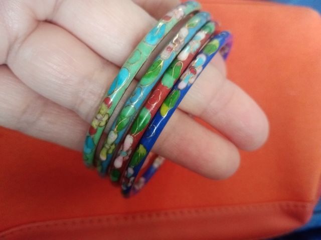 กำไลกังไสโบราณ รวม 4วง (ข้อมือ 6.5,7 นิ้วใส่ได้ค่ะ) รูปที่ 3