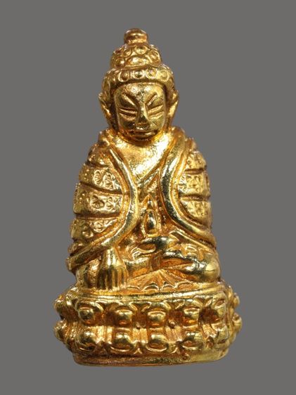 พระกริ่งปวเรศ พิมพ์ห่มคลุม เนื้อสัมฤทธิ์ไหลทองคำ